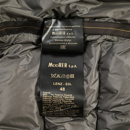 CLEARANCE SALE｜MOORER “LENZ-S3L” ニットコンビ フード付きダウンジャケット ベージュ(PEARL) 48 | GUARDAROBA MILANO OFFICIAL STORE
