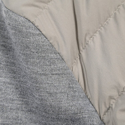 CLEARANCE SALE｜MOORER “MASSIMO-S3Z” ニットコンビ フード付きダウンジャケット グレー(PEARL) 44 | GUARDAROBA MILANO OFFICIAL STORE