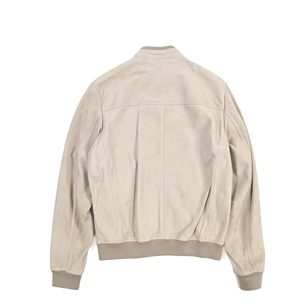 CLEARANCE SALE｜MOORER “MAURILIO-CPF” ラムスキン100% スエードレザーブルゾン MA-1 ベージュ(GESSO) 48 | GUARDAROBA MILANO OFFICIAL STORE