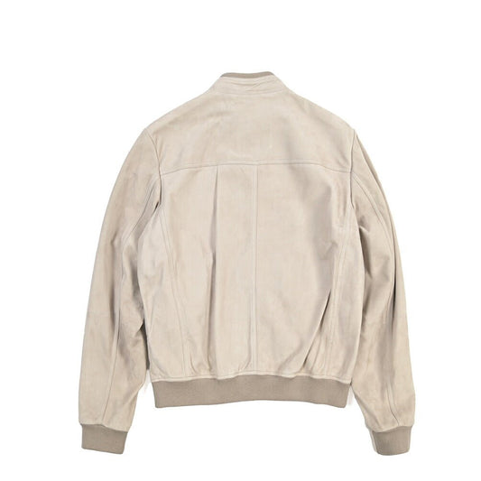 CLEARANCE SALE｜MOORER “MAURILIO-CPF” ラムスキン100% スエードレザーブルゾン MA-1 ベージュ(GESSO) 48 | GUARDAROBA MILANO OFFICIAL STORE