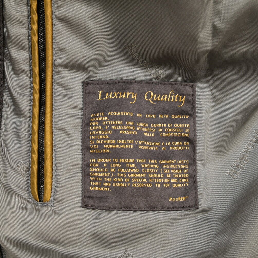 CLEARANCE SALE｜MOORER “MAURILIO-CPF” ラムスキン100% スエードレザーブルゾン MA-1 ベージュ(GESSO) 48 | GUARDAROBA MILANO OFFICIAL STORE