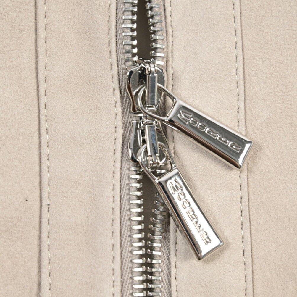 CLEARANCE SALE｜MOORER “MAURILIO-CPF” ラムスキン100% スエードレザーブルゾン MA-1 ベージュ(GESSO) 48 | GUARDAROBA MILANO OFFICIAL STORE