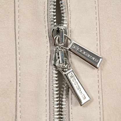 CLEARANCE SALE｜MOORER “MAURILIO-CPF” ラムスキン100% スエードレザーブルゾン MA-1 ベージュ(GESSO) 48 | GUARDAROBA MILANO OFFICIAL STORE