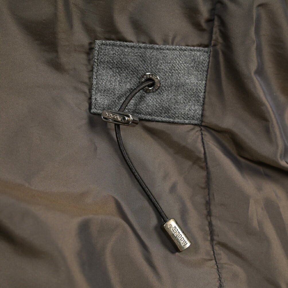 CLEARANCE SALE｜MOORER “MORRIS-CL” カシミヤ100% 立襟ファー付ダウンジャケット グレー(GRIGIO) 48 | GUARDAROBA MILANO OFFICIAL STORE