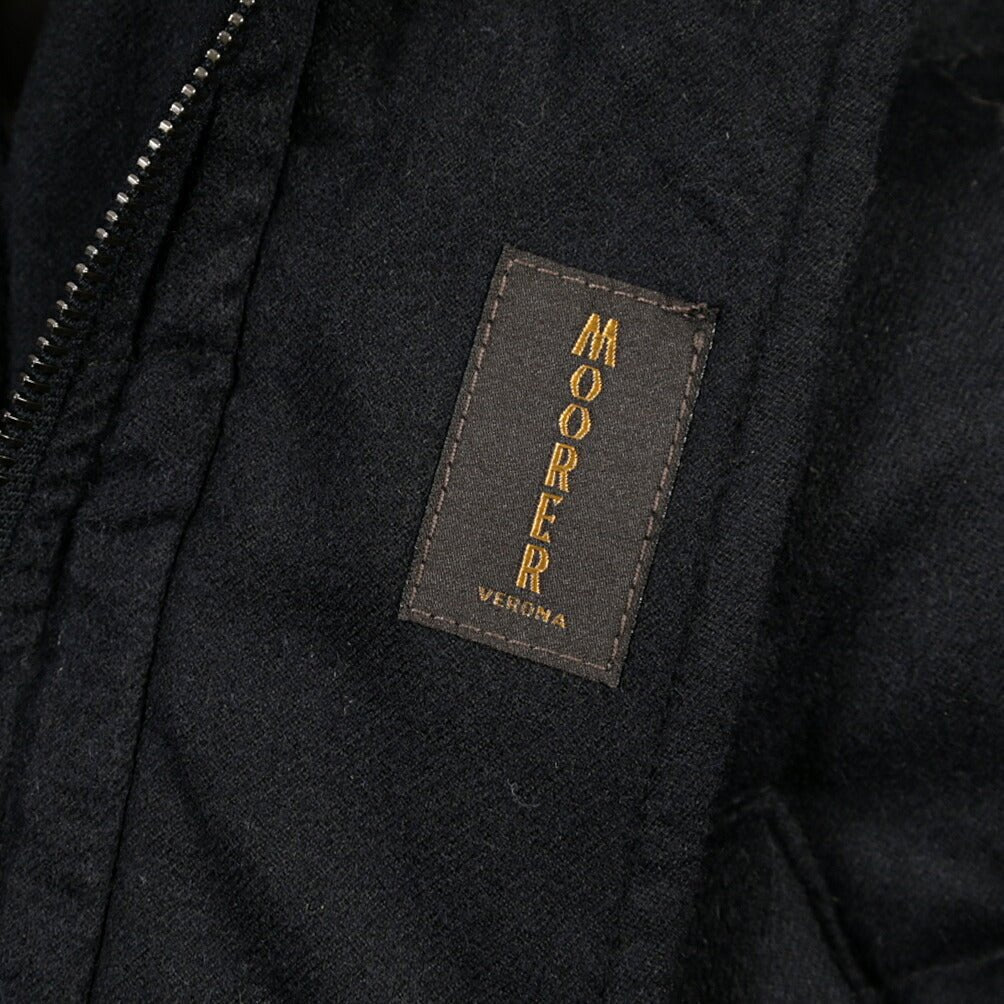 CLEARANCE SALE｜MOORER “PHILIP-IL” カシミヤ100% スタンドカラーダウンジャケット / Loro Piana製生地 (RAIN SYSTEM) ネイビー(BLU SCURO) 44 | GUARDAROBA MILANO OFFICIAL STORE
