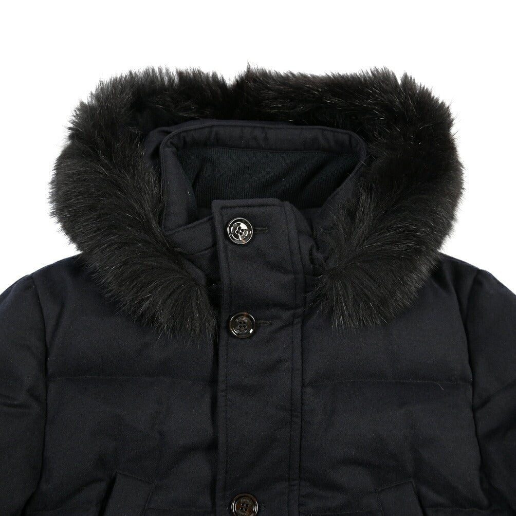 CLEARANCE SALE｜MOORER “PHILIP-IL” カシミヤ100% スタンドカラーダウンジャケット / Loro Piana製生地 (RAIN SYSTEM) ネイビー(BLU SCURO) 44 | GUARDAROBA MILANO OFFICIAL STORE