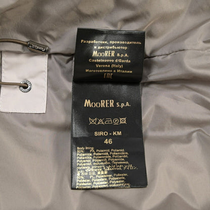 CLEARANCE SALE｜MOORER “SIRO-KM” 高密度ポリエステル 立襟ファー付ダウンジャケット オフホワイト(AVORIO) 44 | GUARDAROBA MILANO OFFICIAL STORE