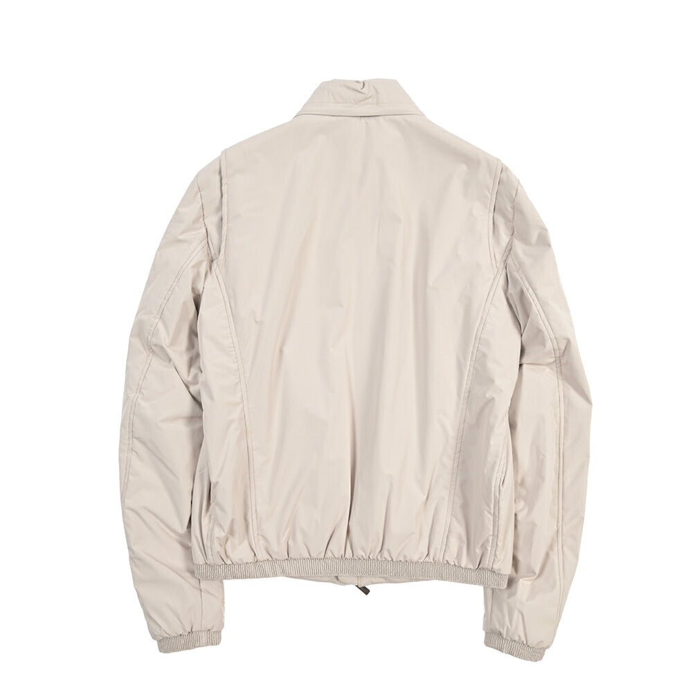 CLEARANCE SALE｜MOORER “STAZIO-SKT” ポリエステル100% スタンドカラー中綿ジャケット / ACQUA PROOF (防水) ベージュ(AVORIO) 48 | GUARDAROBA MILANO OFFICIAL STORE