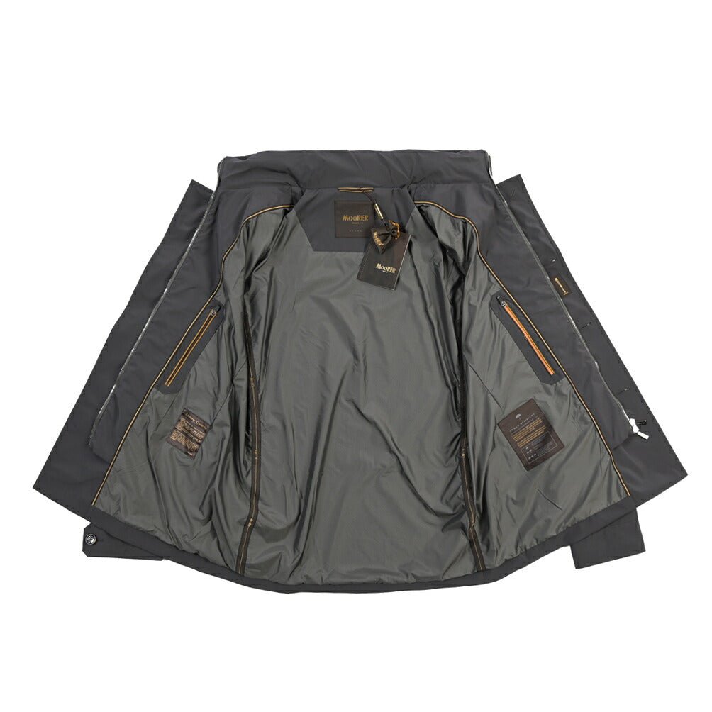 CLEARANCE SALE｜MOORER “VOLMER-KN” 高機能ストレッチナイロン Pコート / ACQUA RESISTANT (撥水) グレー(ASFALTO) 46 | GUARDAROBA MILANO OFFICIAL STORE