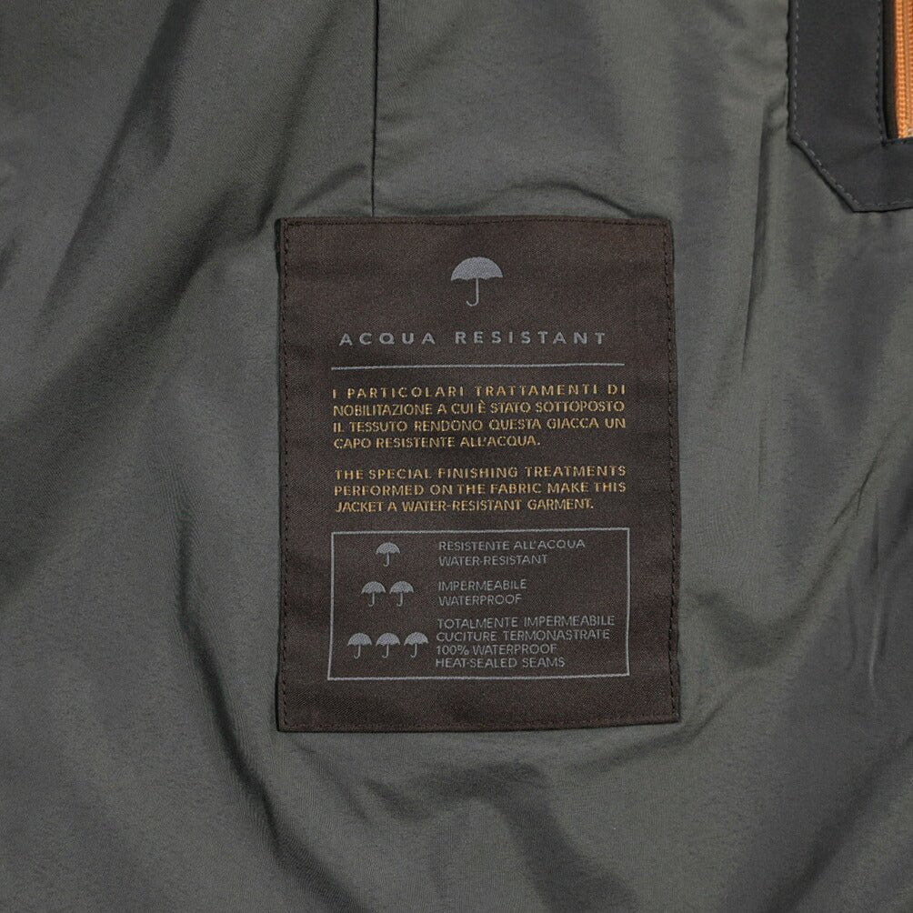 CLEARANCE SALE｜MOORER “VOLMER-KN” 高機能ストレッチナイロン Pコート / ACQUA RESISTANT (撥水) グレー(ASFALTO) 46 | GUARDAROBA MILANO OFFICIAL STORE