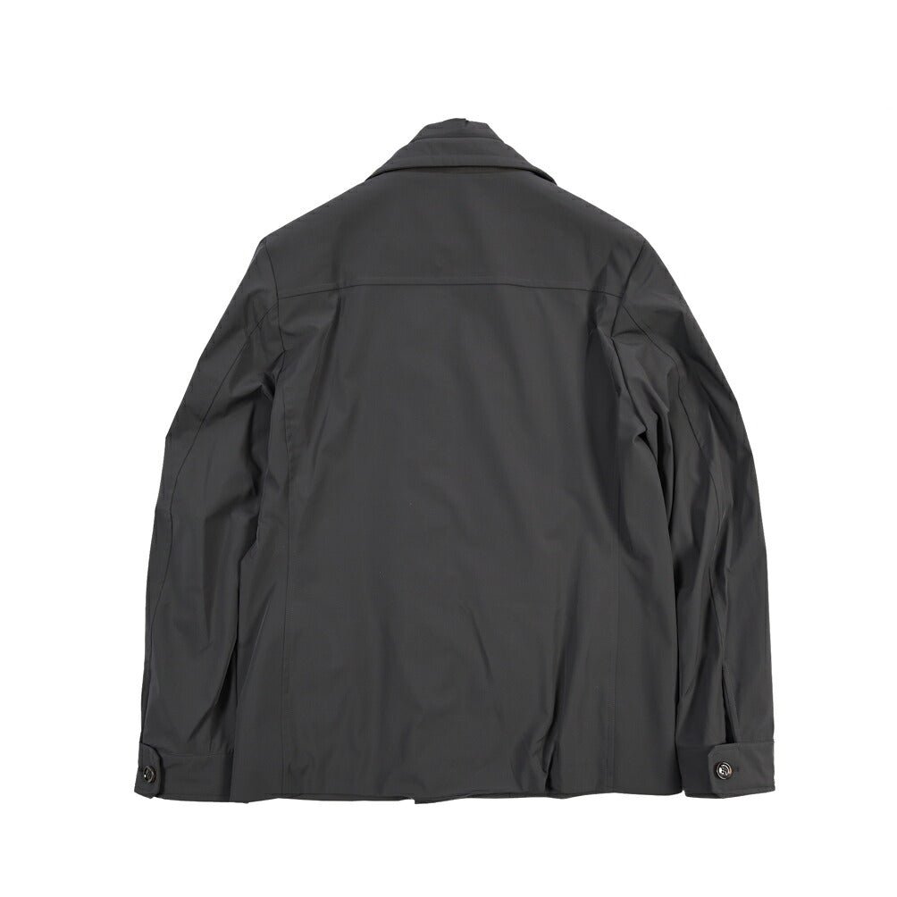 CLEARANCE SALE｜MOORER “VOLMER-KN” 高機能ストレッチナイロン Pコート / ACQUA RESISTANT (撥水) グレー(ASFALTO) 46 | GUARDAROBA MILANO OFFICIAL STORE