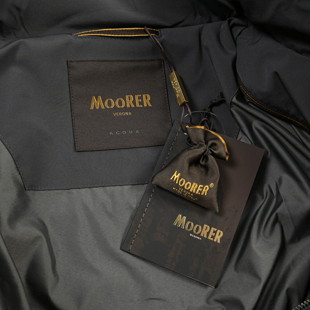 CLEARANCE SALE｜MOORER “VOLMER-KN” 高機能ストレッチナイロン Pコート / ACQUA RESISTANT (撥水) グレー(ASFALTO) 46 | GUARDAROBA MILANO OFFICIAL STORE