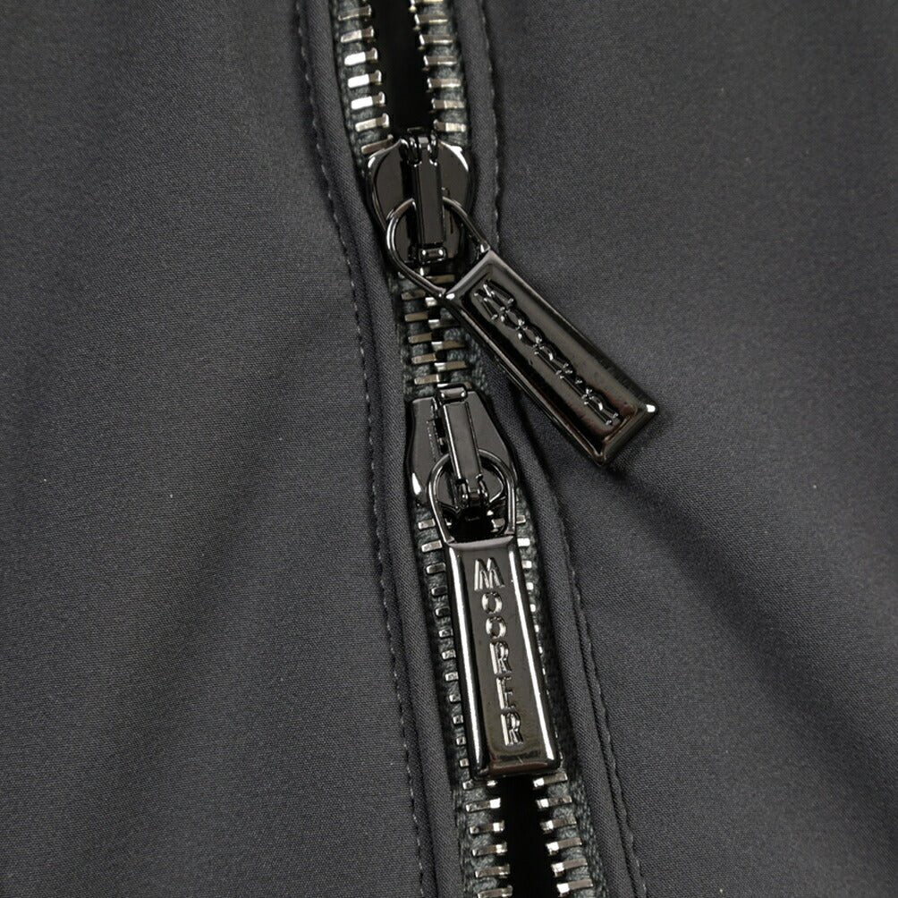 CLEARANCE SALE｜MOORER “VOLMER-KN” 高機能ストレッチナイロン Pコート / ACQUA RESISTANT (撥水) グレー(ASFALTO) 46 | GUARDAROBA MILANO OFFICIAL STORE