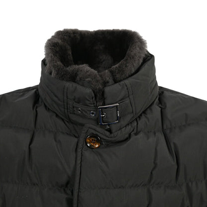 CLEARANCE SALE｜MOORER “ZARBO-STP” ポリエステル100% 立襟ファー付ダウンコート / ACQUA PROOF (防水) ブラック(NERO) 48 | GUARDAROBA MILANO OFFICIAL STORE