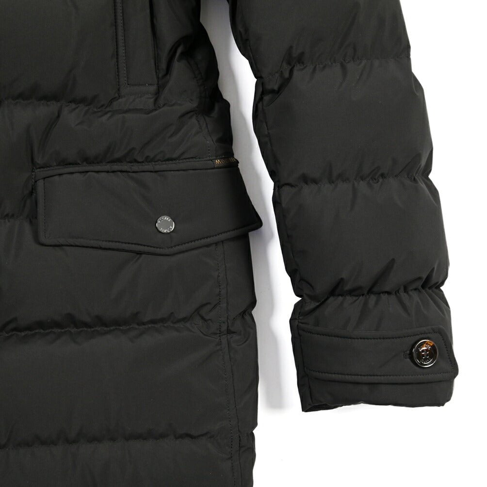 CLEARANCE SALE｜MOORER “ZARBO-STP” ポリエステル100% 立襟ファー付ダウンコート / ACQUA PROOF (防水) ブラック(NERO) 48 | GUARDAROBA MILANO OFFICIAL STORE