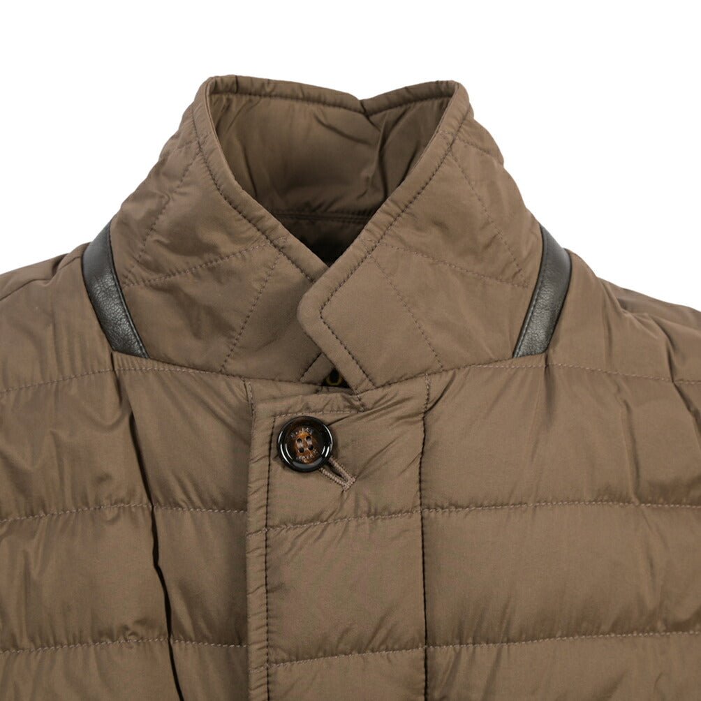 CLEARANCE SALE｜MOORER “ZAVYER-S3” 高機能ストレッチナイロン ダウンジャケット / ACQUA RESISTANT (撥水) ブラウン(BEAVER) 44 | GUARDAROBA MILANO OFFICIAL STORE