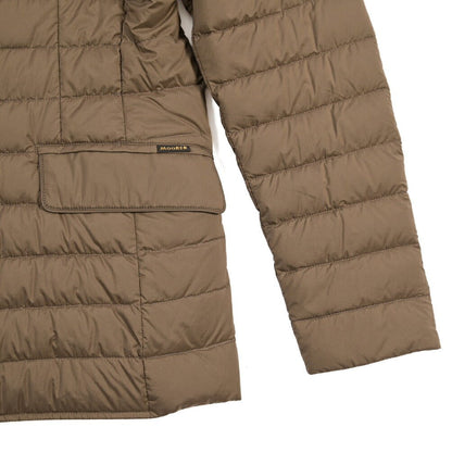 CLEARANCE SALE｜MOORER “ZAVYER-S3” 高機能ストレッチナイロン ダウンジャケット / ACQUA RESISTANT (撥水) ブラウン(BEAVER) 44 | GUARDAROBA MILANO OFFICIAL STORE