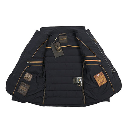 CLEARANCE SALE｜MOORER “ZAYN-KN” 高機能ストレッチナイロン ダウンジャケット / ACQUA RESISTANT (撥水) ネイビー(DARK BLU) 42 | GUARDAROBA MILANO OFFICIAL STORE