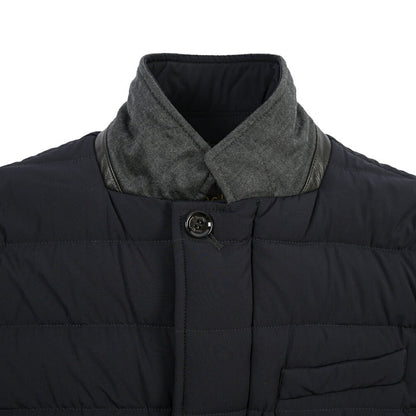 CLEARANCE SALE｜MOORER “ZAYN-KN” 高機能ストレッチナイロン ダウンジャケット / ACQUA RESISTANT (撥水) ネイビー(DARK BLU) 42 | GUARDAROBA MILANO OFFICIAL STORE