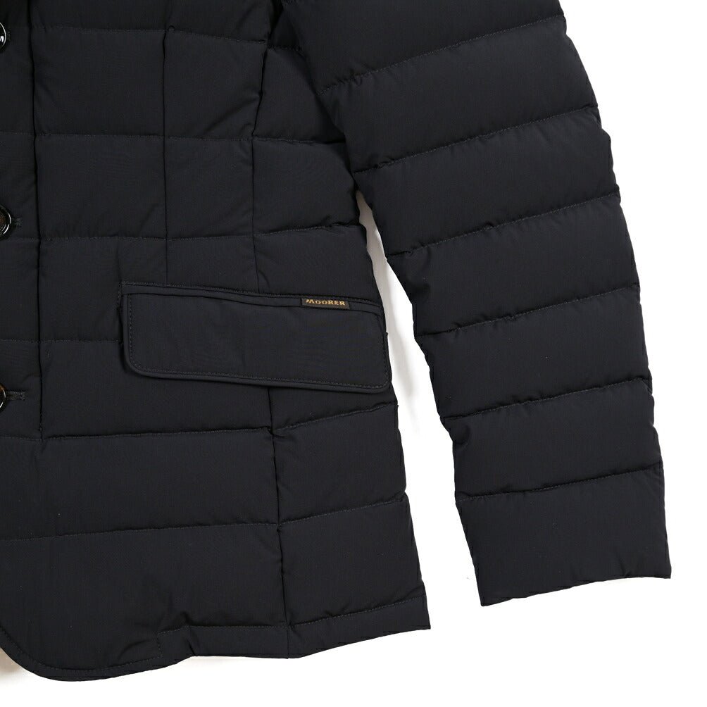 CLEARANCE SALE｜MOORER “ZAYN-KN” 高機能ストレッチナイロン ダウンジャケット / ACQUA RESISTANT (撥水) ネイビー(DARK BLU) 42 | GUARDAROBA MILANO OFFICIAL STORE
