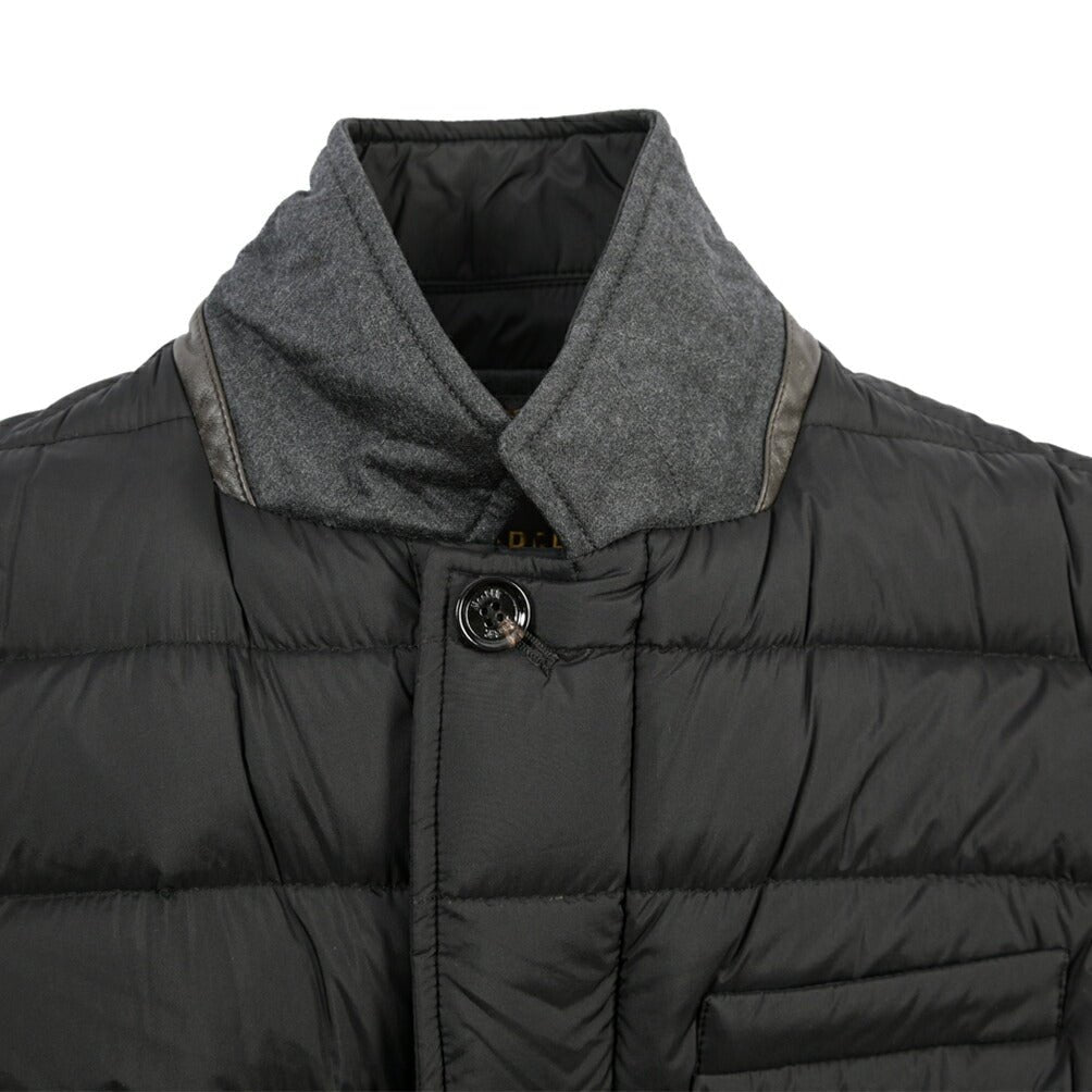 CLEARANCE SALE｜MOORER “ZAYN-OP” 高機能ストレッチナイロン ライトダウンジャケット / ACQUA RESISTANT (撥水) ブラック(NERO) 42 | GUARDAROBA MILANO OFFICIAL STORE