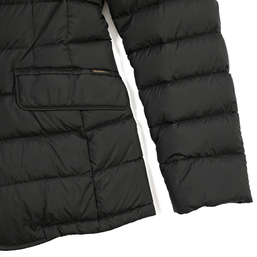 CLEARANCE SALE｜MOORER “ZAYN-OP” 高機能ストレッチナイロン ライトダウンジャケット / ACQUA RESISTANT (撥水) ブラック(NERO) 42 | GUARDAROBA MILANO OFFICIAL STORE