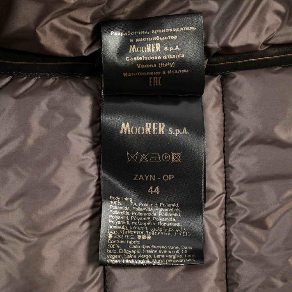 CLEARANCE SALE｜MOORER “ZAYN-OP” 高機能ストレッチナイロン ライトダウンジャケット / ACQUA RESISTANT (撥水) ブラック(NERO) 42 | GUARDAROBA MILANO OFFICIAL STORE