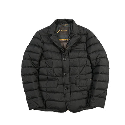 CLEARANCE SALE｜MOORER “ZAYN-OP” 高機能ストレッチナイロン ライトダウンジャケット / ACQUA RESISTANT (撥水) ブラック(NERO) 42 | GUARDAROBA MILANO OFFICIAL STORE