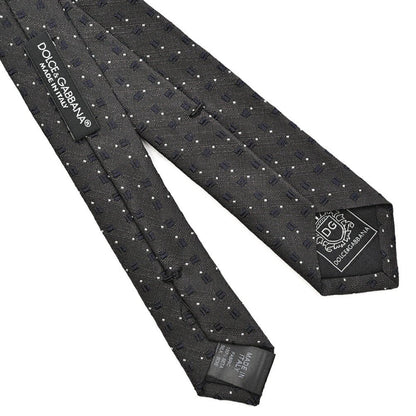 DOLCE & GABBANA シルク100% 小紋柄ネクタイ(ナロータイ)｜409082｜GUARDAROBA MILANO OFFICIAL STORE