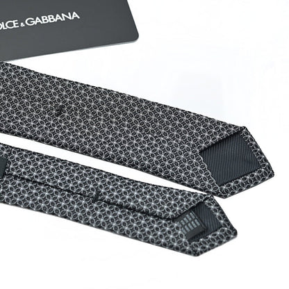 DOLCE & GABBANA シルク100% 幾何柄ネクタイ(ナロータイ)｜409115｜GUARDAROBA MILANO OFFICIAL STORE