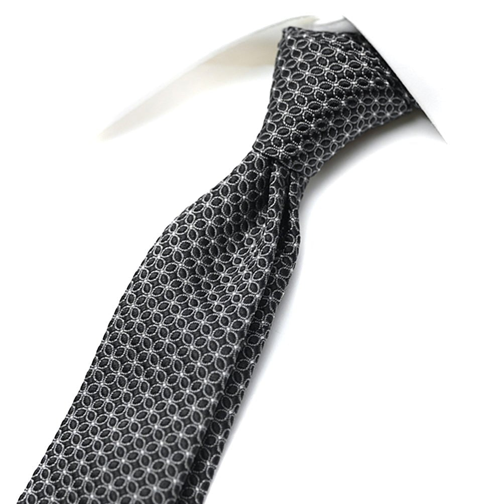 DOLCE & GABBANA シルク100% 幾何柄ネクタイ(ナロータイ)｜409115｜GUARDAROBA MILANO OFFICIAL STORE