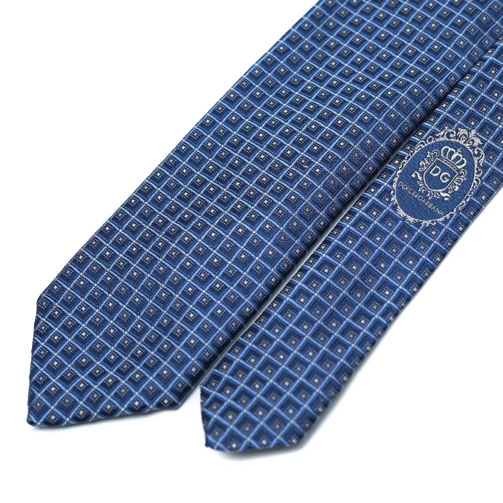 DOLCE & GABBANA シルク100% スクエアドットネクタイ(ナロータイ)｜409190｜GUARDAROBA MILANO OFFICIAL STORE
