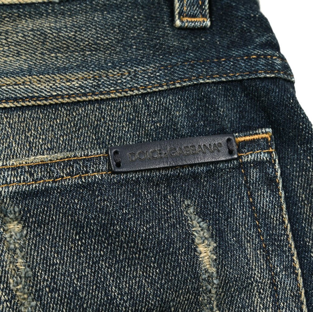 DOLCE & GABBANA コットン100％デニム ダメージジーンズ｜GUARDAROBA MILANO OFFICIAL STORE