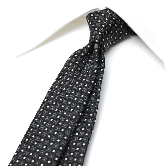 DOLCE & GABBANA シルク100% 幾何柄ネクタイ(ナロータイ)｜409101｜GUARDAROBA MILANO OFFICIAL STORE