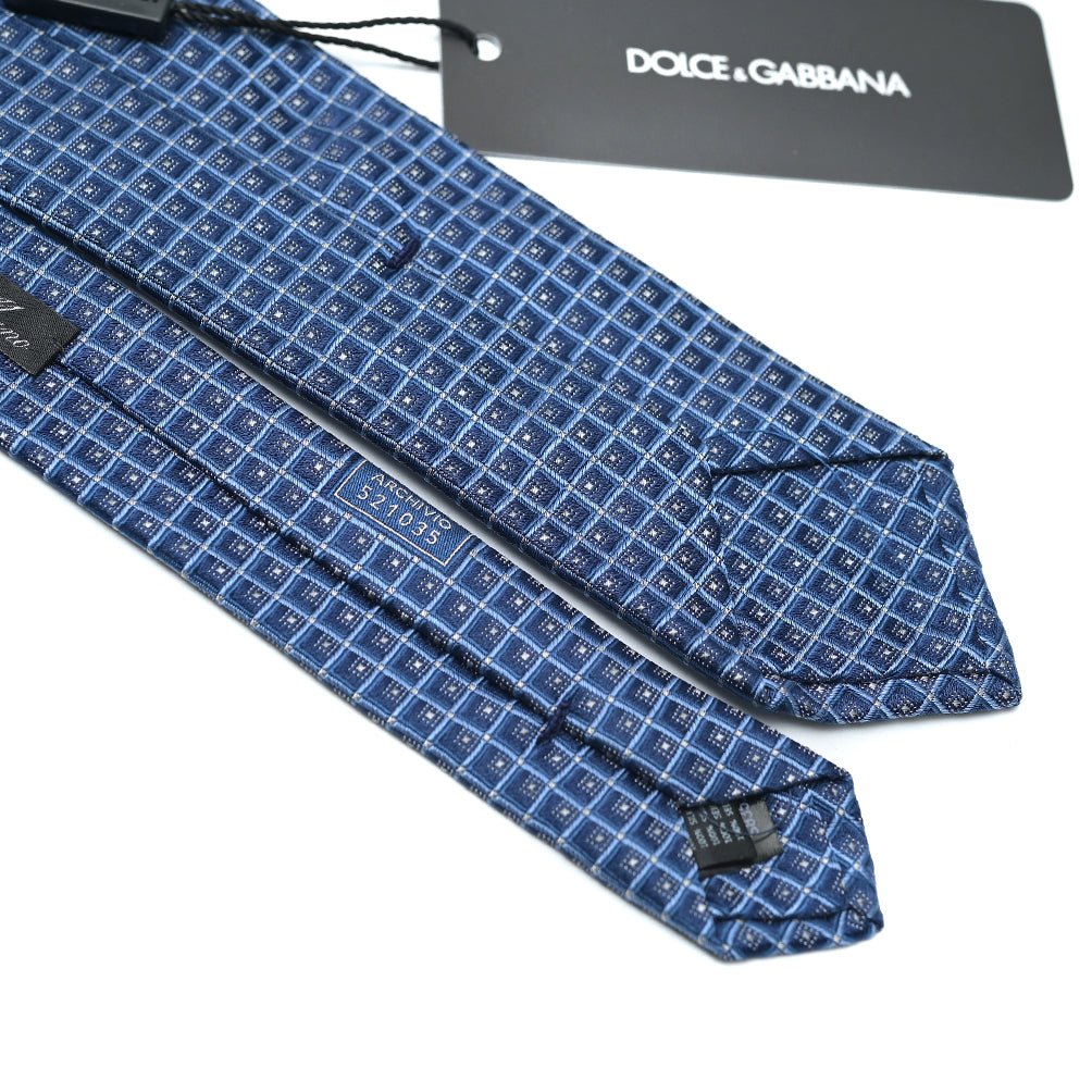 DOLCE & GABBANA シルク100% スクエアドットネクタイ(ナロータイ)｜GUARDAROBA MILANO OFFICIAL STORE