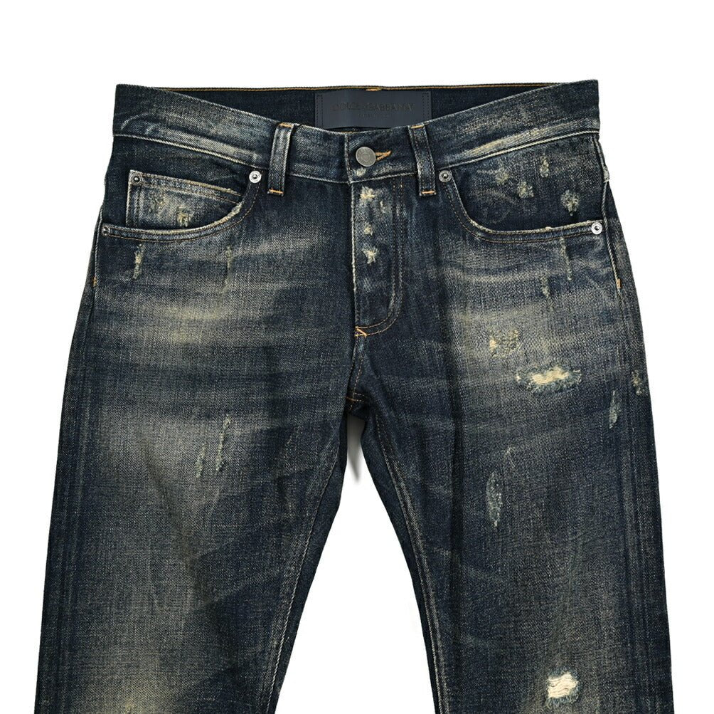 DOLCE & GABBANA コットン100％デニム ダメージジーンズ｜GUARDAROBA MILANO OFFICIAL STORE