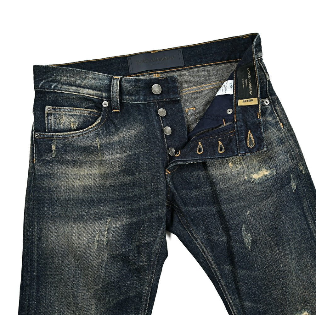 DOLCE & GABBANA コットン100％デニム ダメージジーンズ｜GUARDAROBA MILANO OFFICIAL STORE
