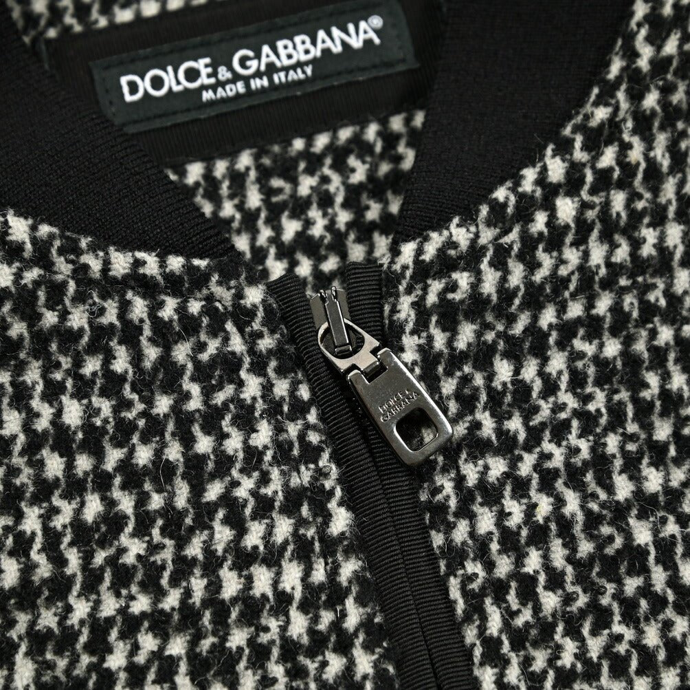 DOLCE & GABBANA ポリエステル混ウール ボンバージャケット｜GUARDAROBA MILANO OFFICIAL STORE