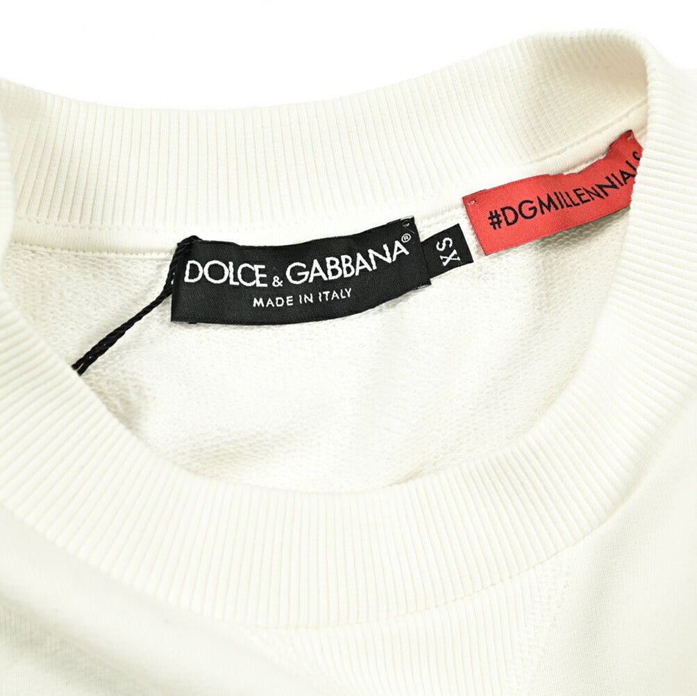 DOLCE & GABBANA ストレッチコットン クルーネックスウェットシャツ｜GUARDAROBA MILANO OFFICIAL STORE