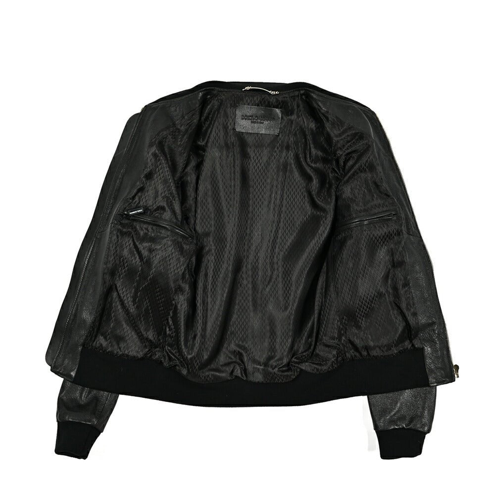 DOLCE & GABBANA ゴートレザー ツインジップシングルライダースジャケット｜GUARDAROBA MILANO OFFICIAL STORE