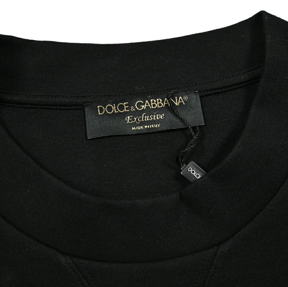 DOLCE & GABBANA EXCLUSIVE ストレッチコットン クルーネックスウェットシャツ｜GUARDAROBA MILANO OFFICIAL STORE