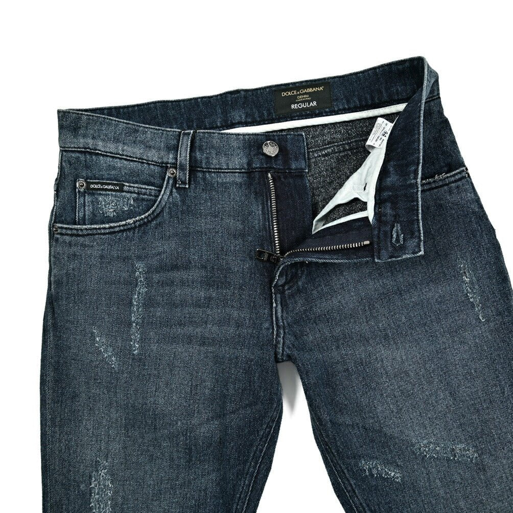 DOLCE & GABBANA REGULAR ストレッチデニム ダメージレギュラージーンズ｜GUARDAROBA MILANO OFFICIAL STORE