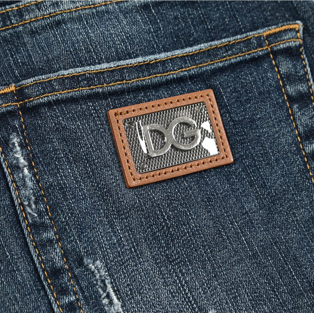 DOLCE & GABBANA RUNNING ストレッチデニム ダメージジーンズ｜GUARDAROBA MILANO OFFICIAL STORE
