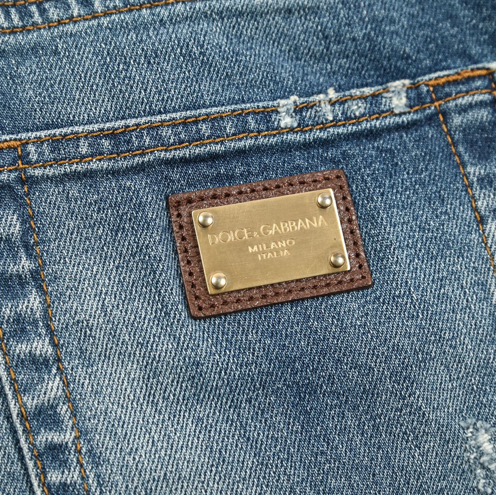 DOLCE & GABBANA SKINNY ストレッチデニム ダメージスキニージーンズ｜GUARDAROBA MILANO OFFICIAL STORE