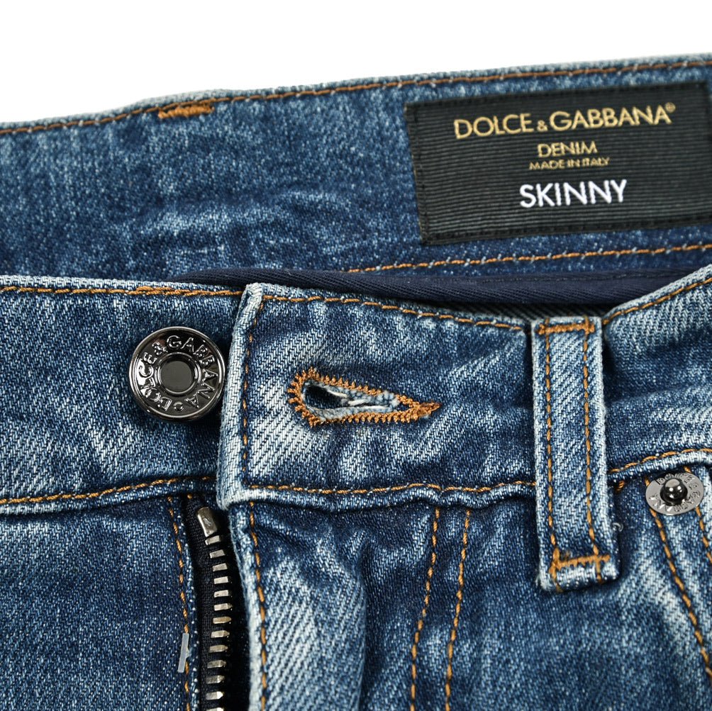 DOLCE & GABBANA SKINNY ストレッチデニム ダメージスキニージーンズ｜GUARDAROBA MILANO OFFICIAL STORE