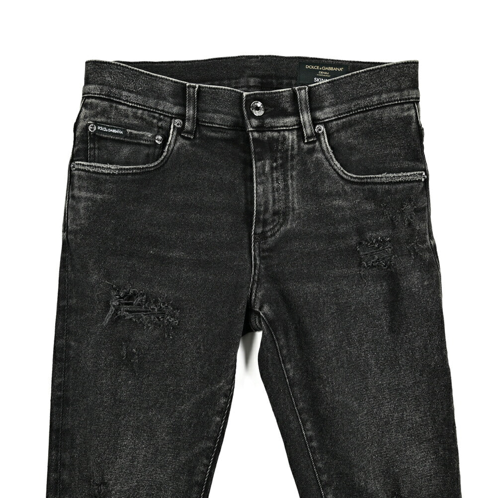 DOLCE & GABBANA SKINNY ストレッチデニム ダメージスキニージーンズ｜GUARDAROBA MILANO OFFICIAL STORE