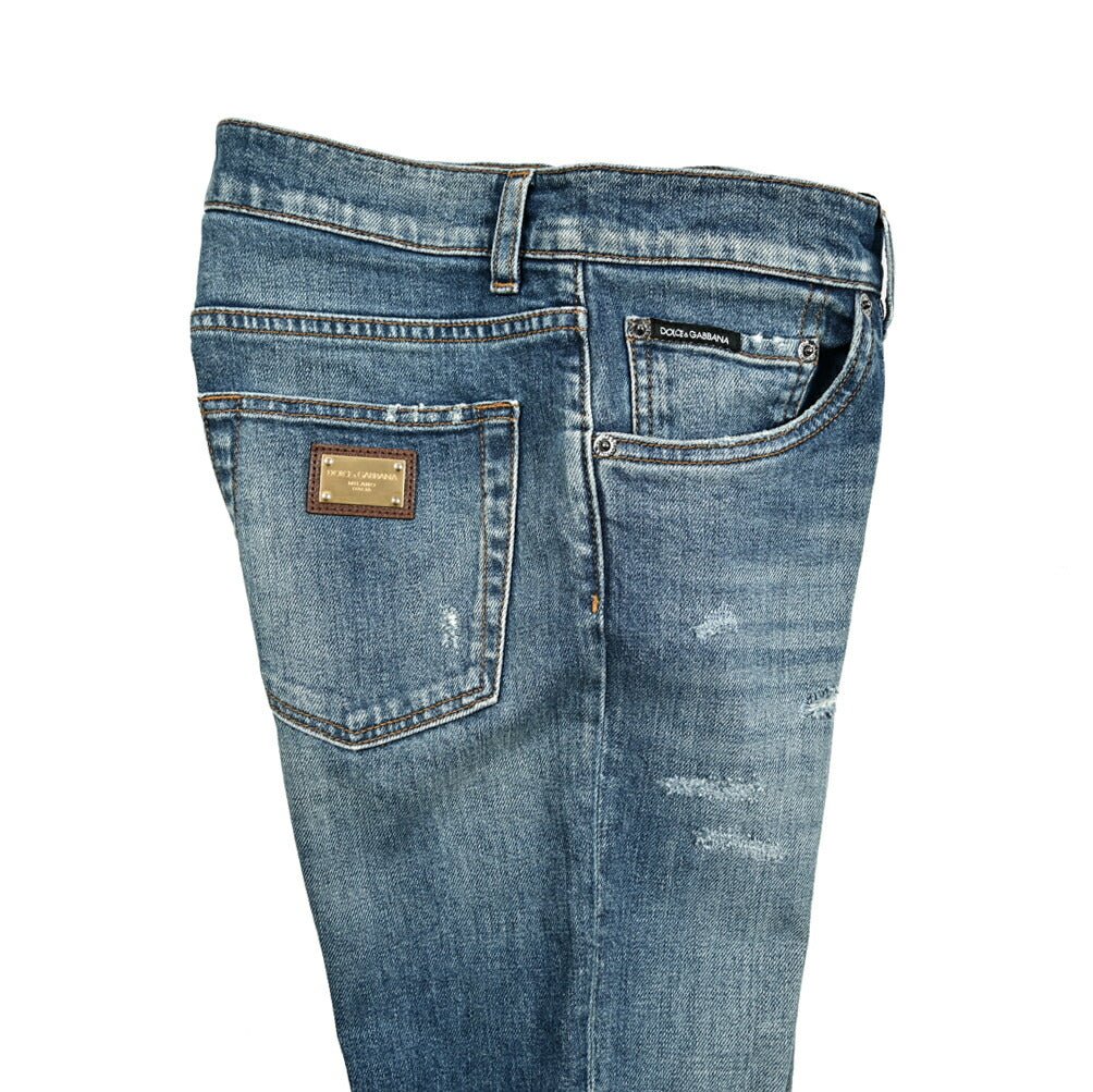 DOLCE & GABBANA SKINNY ストレッチデニム ダメージスキニージーンズ｜GUARDAROBA MILANO OFFICIAL STORE