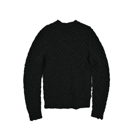 DOLCE & GABBANA ウールナイロン Vネックブークレニットセーター｜GUARDAROBA MILANO OFFICIAL STORE