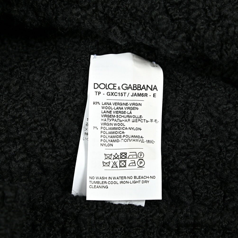 DOLCE & GABBANA ウールナイロン Vネックブークレニットセーター｜GUARDAROBA MILANO OFFICIAL STORE