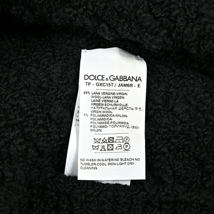 DOLCE & GABBANA ウールナイロン Vネックブークレニットセーター｜GUARDAROBA MILANO OFFICIAL STORE